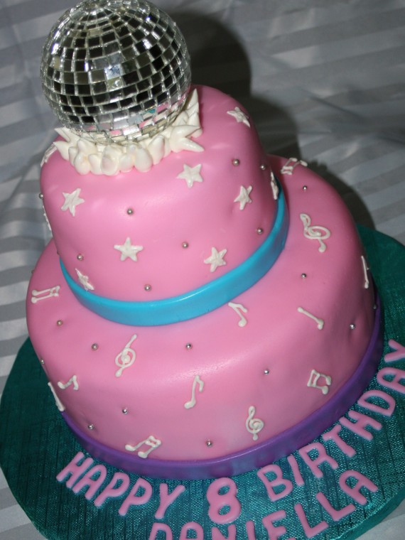 Disco Girl Birthday Cake